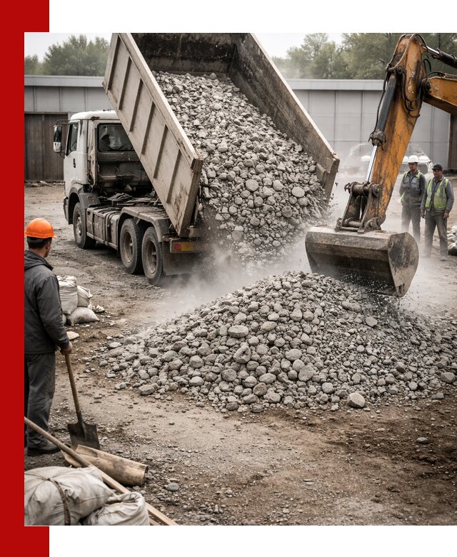 Доставка дробленого бетона в Великом Устюге оптом и в розницу