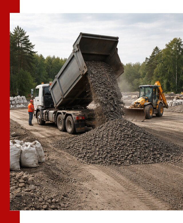 Доставка дробленого асфальта в Великом Устюге для дорожных работ