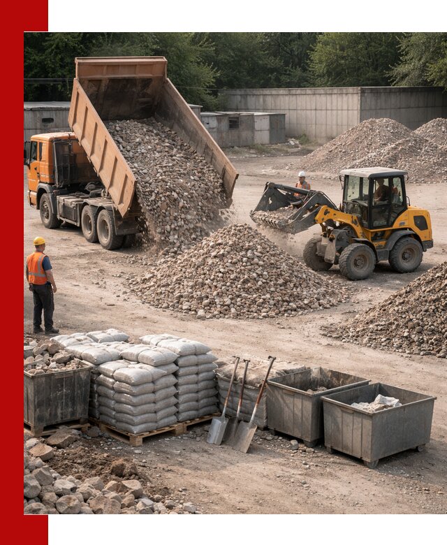 Вторичные материалы для отсыпки в Великом Устюге — поставка и доставка