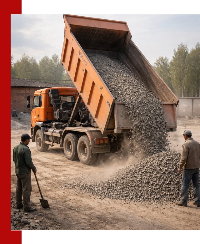 Доставка самосвалом 20 м3 в Великом Устюге быстро и надежно