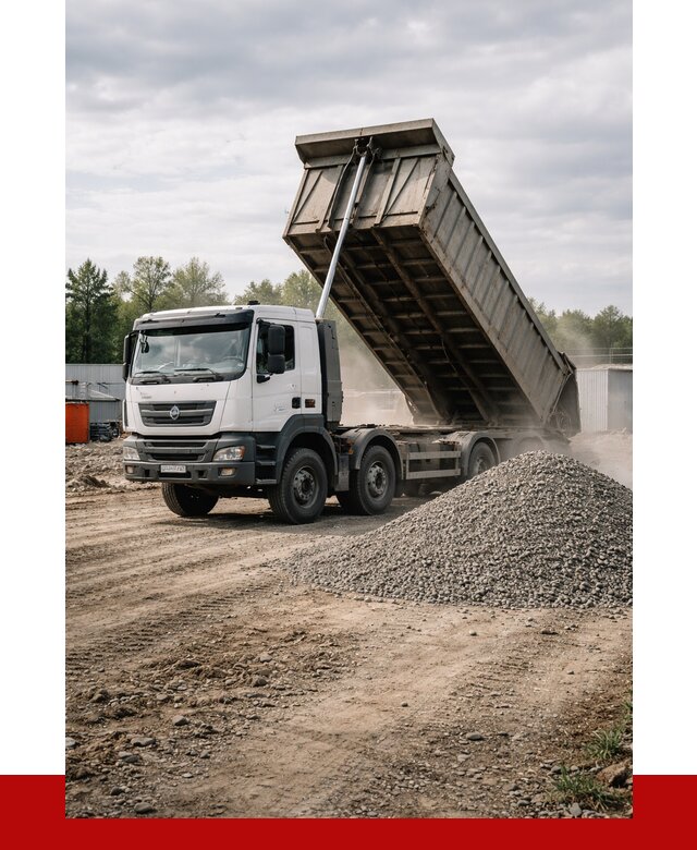 Доставка самосвалом 40 кубов в Великом Устюге от 9161 р. | ПРОНЕРУДВлс