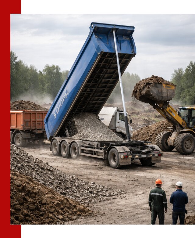 Аренда тонар 40 тонн в Великом Устюге с доставкой материалов
