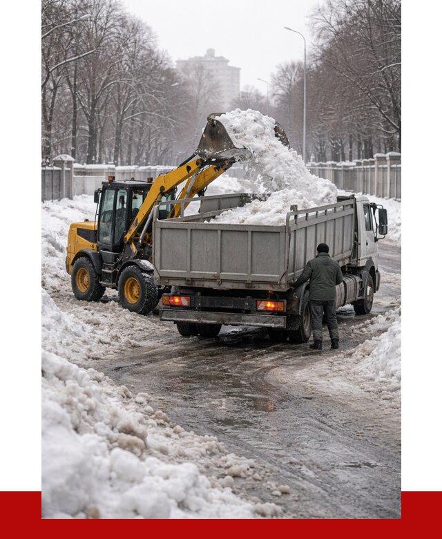 Вывоз снега с погрузкой в Великом Устюге от 3563 р. ПРОНЕРУДВлс
