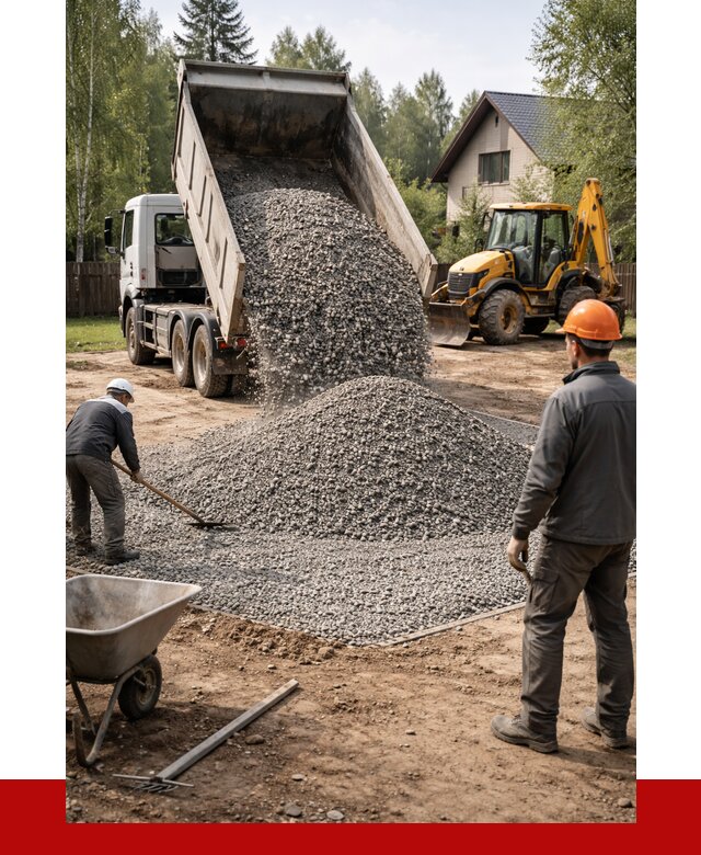 Отсыпка участка щебнем в Великом Устюге от 6616 р. ПРОНЕРУДВлс