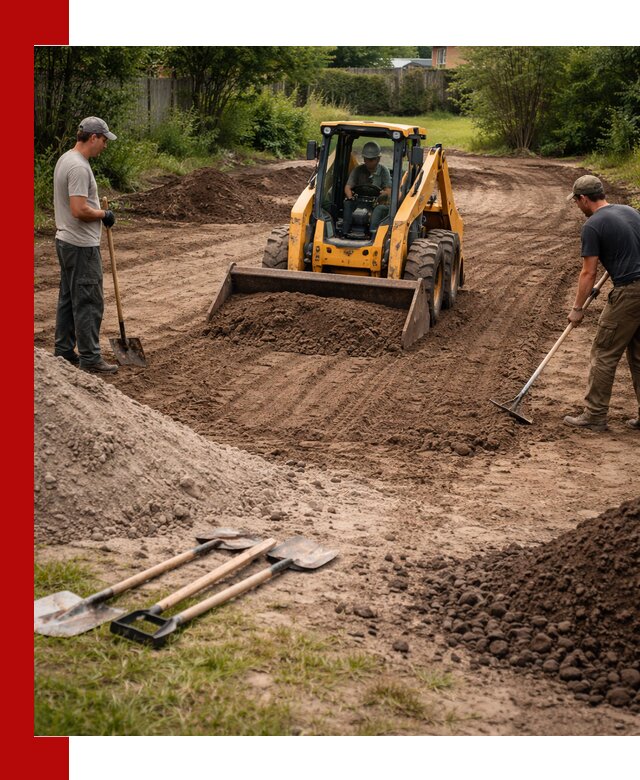 Планировка участка грунтом с вывозом и доставкой в Великом Устюге