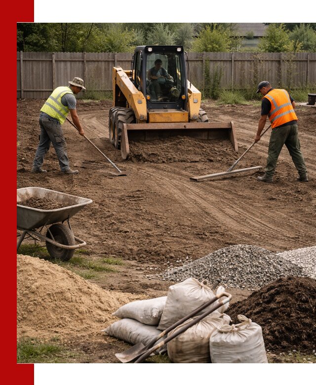 Выравнивание участка под строительство и благоустройство в Великом Устюге