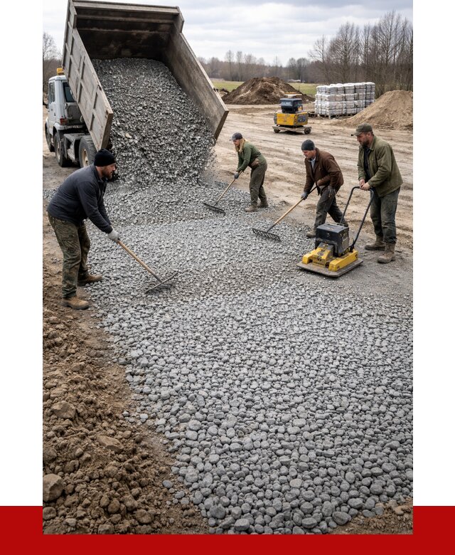 Устройство щебеночной подушки в Великом Устюге от 4581 р. ПРОНЕРУДВлс