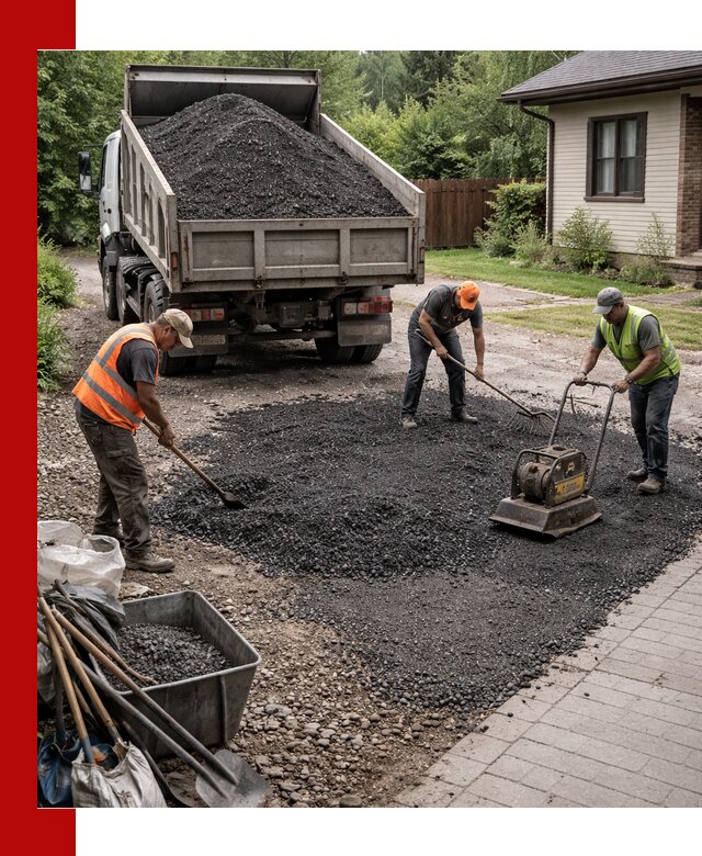 Асфальтовая крошка для двора с доставкой в Великом Устюге